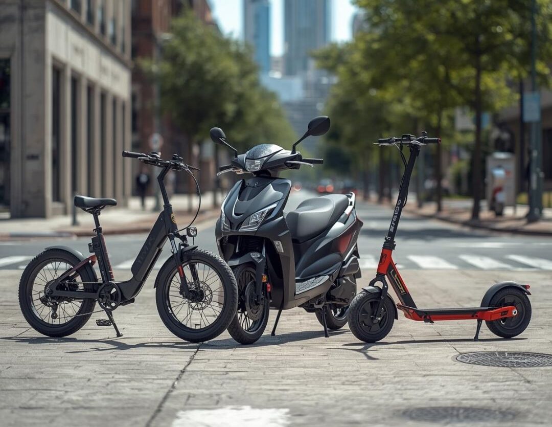 Scooter vs trottinette vs vélo